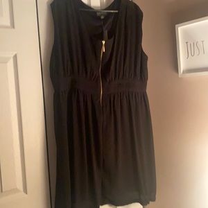 Forever 21, size 3x black zip up dress